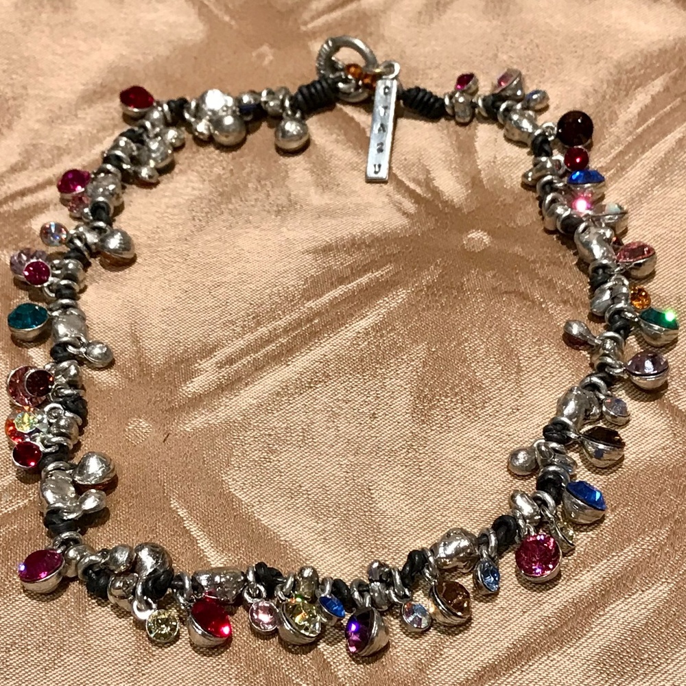 💎Otazu Swarovski Multi Color Crystal Necklace💎